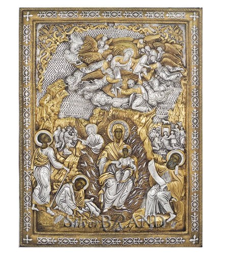 Greek Orthodox Silver Icon Saint George Ασημένια Εικόνα Άγιος Γεώργιος Святой_Георгий c:63282261-354
